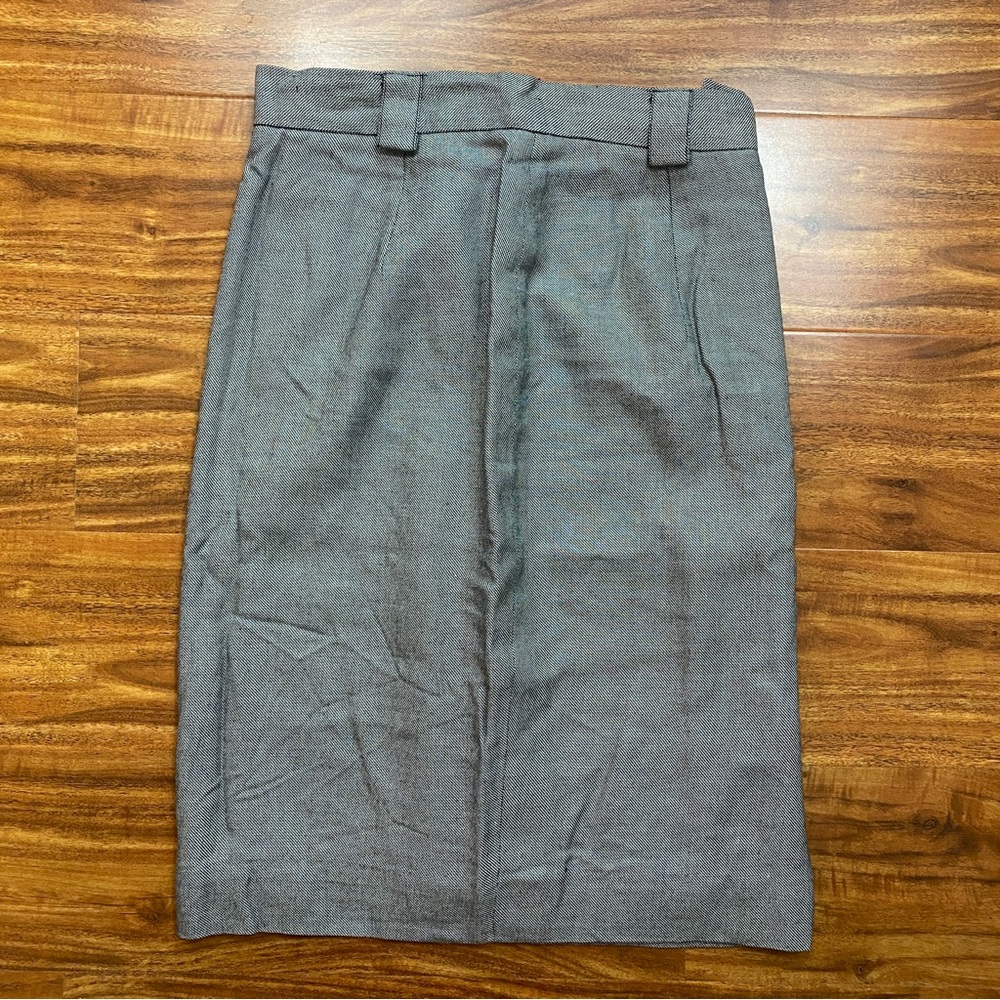 Vintage JH Collectibles Womens Gray High Waist Pencil Skirt Size 2 Preppy Career